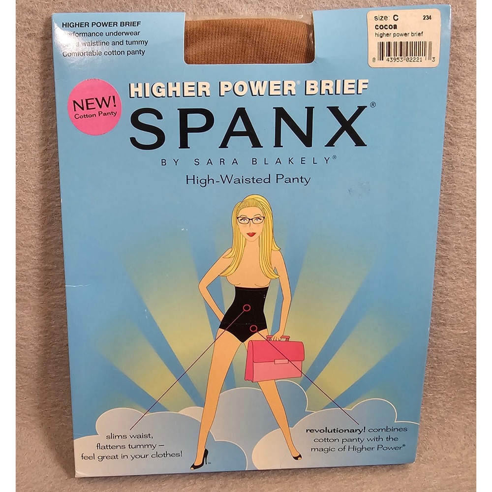 SPANX Higher Power Brief High Waisted Shapewear Cocoa Size C NWT 234